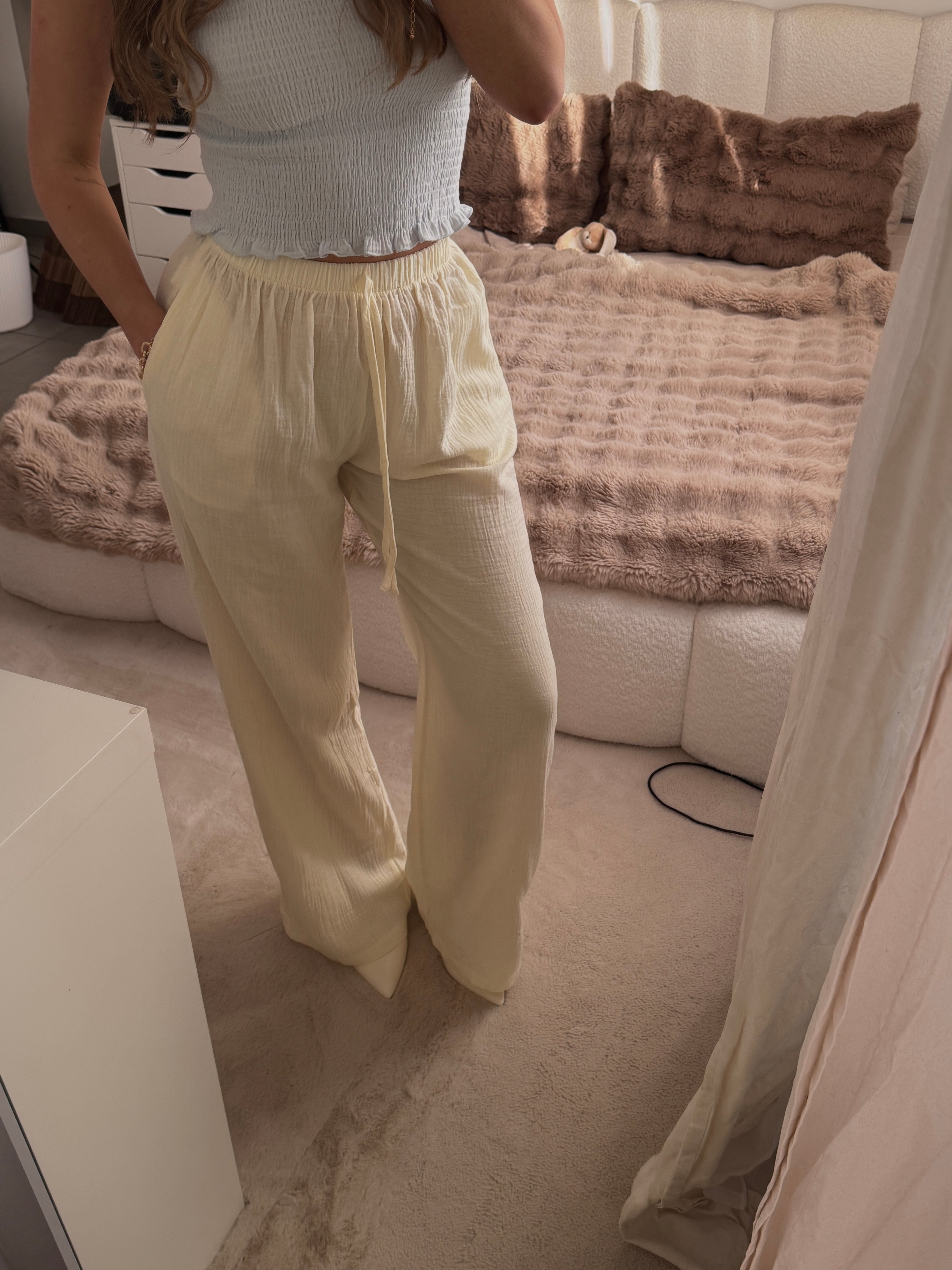 Soft Lounge Pants - Beige