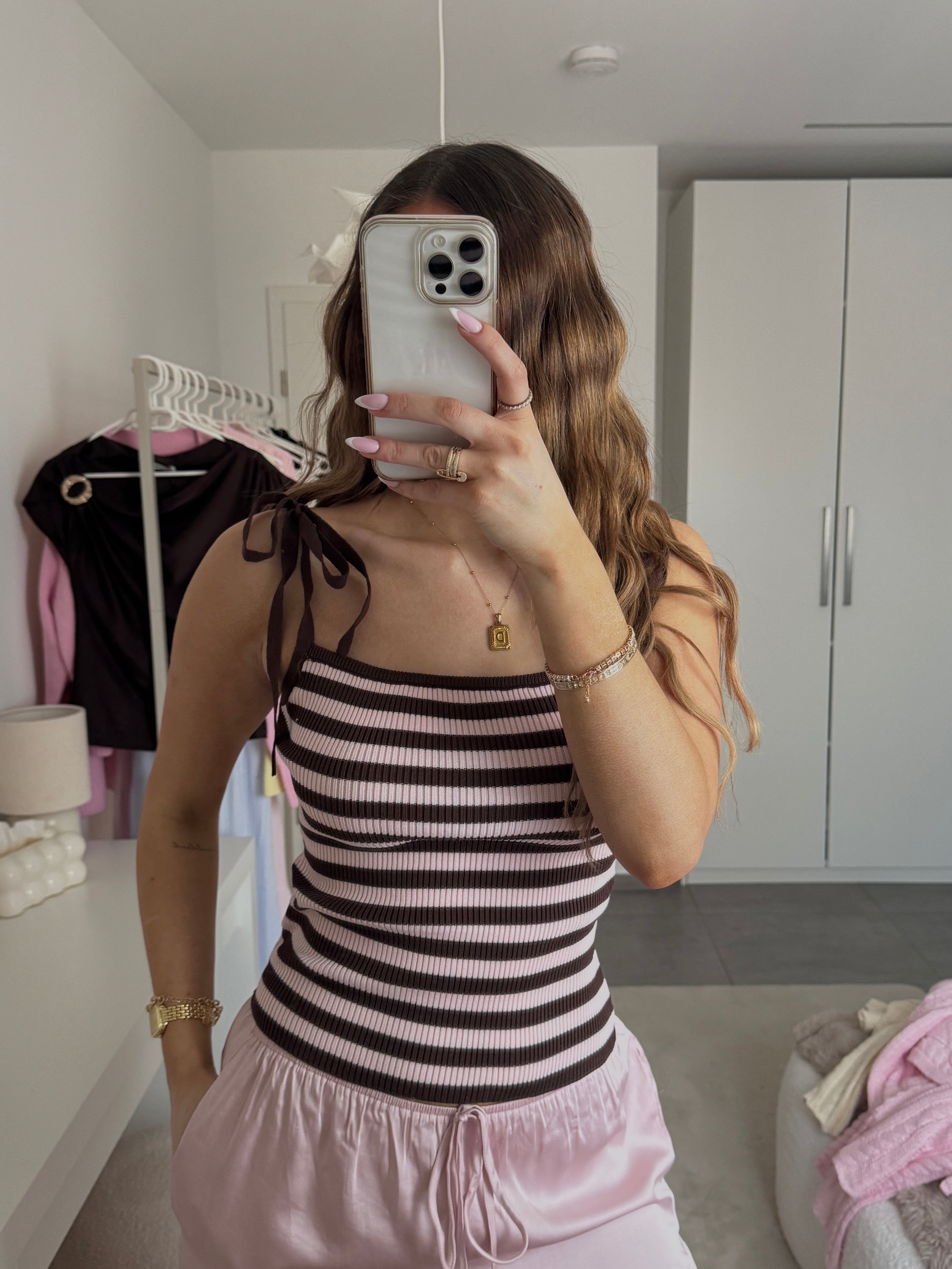 Brownie Stripe Top