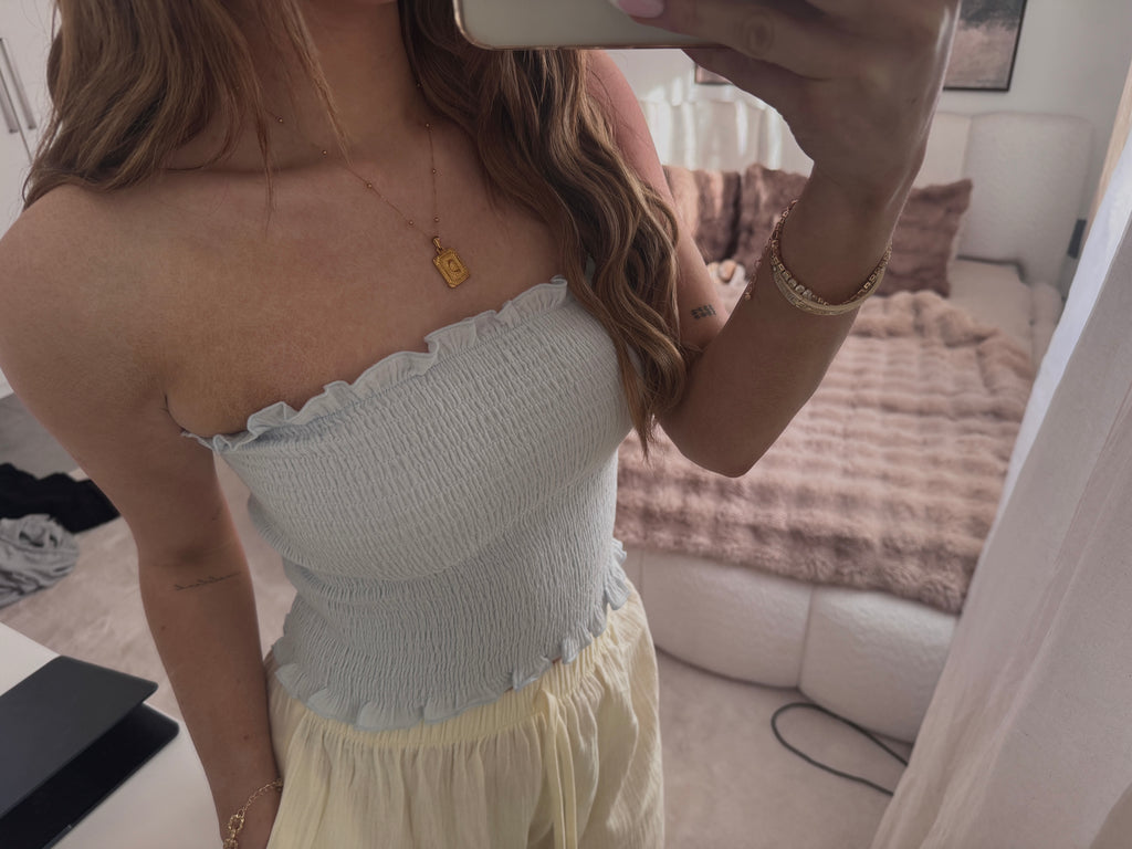 Rosalie Bandeau Top - Blau