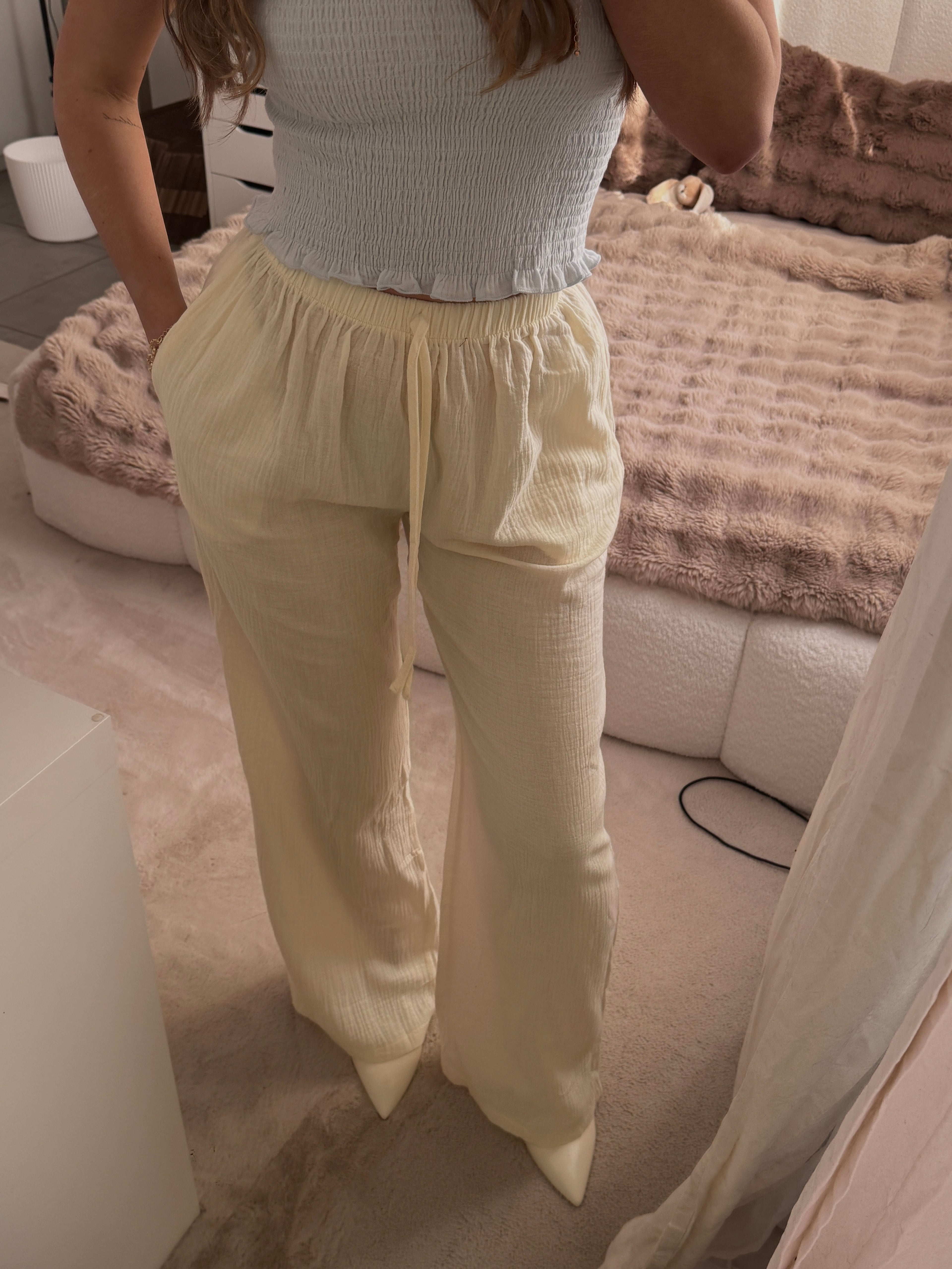 Soft Lounge Pants - Beige