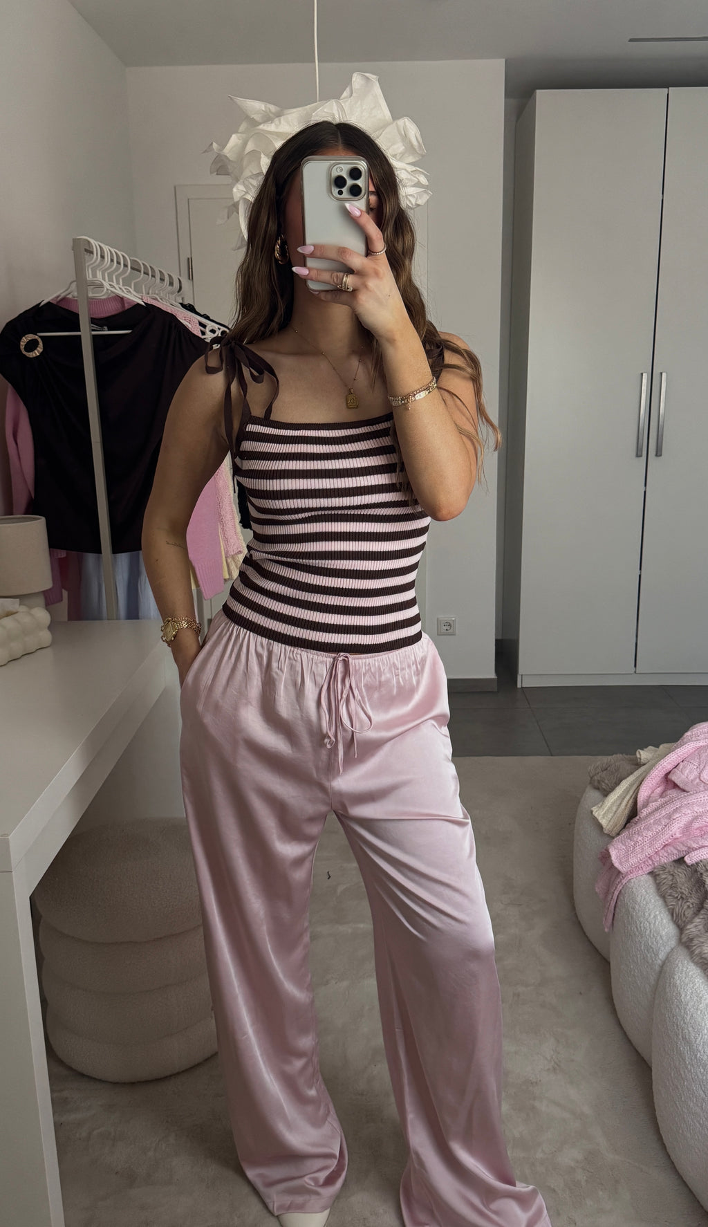 Brownie Stripe Top