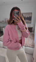 Strickjacke rosa