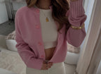 Strickjacke rosa