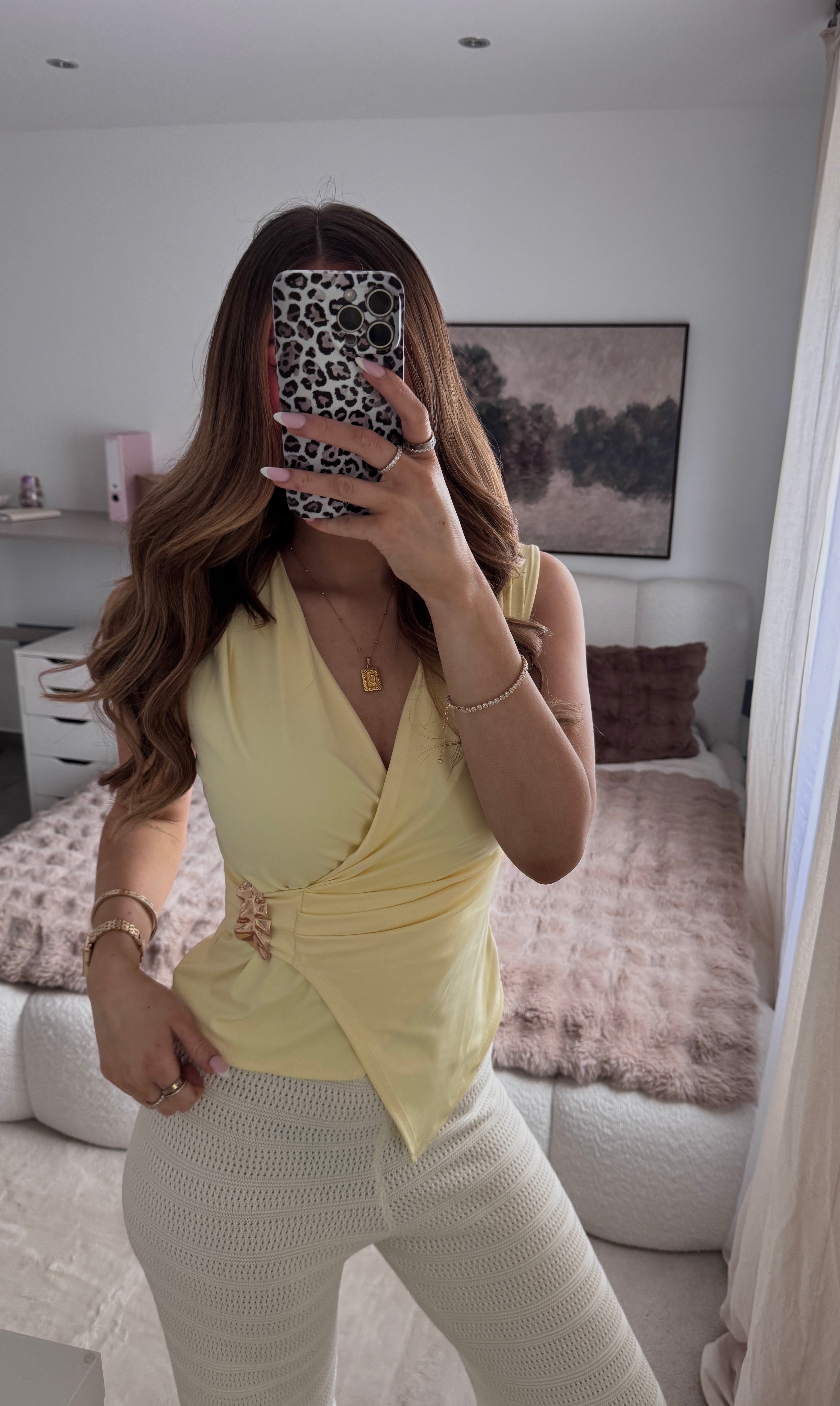 Butteryellow Knot Top