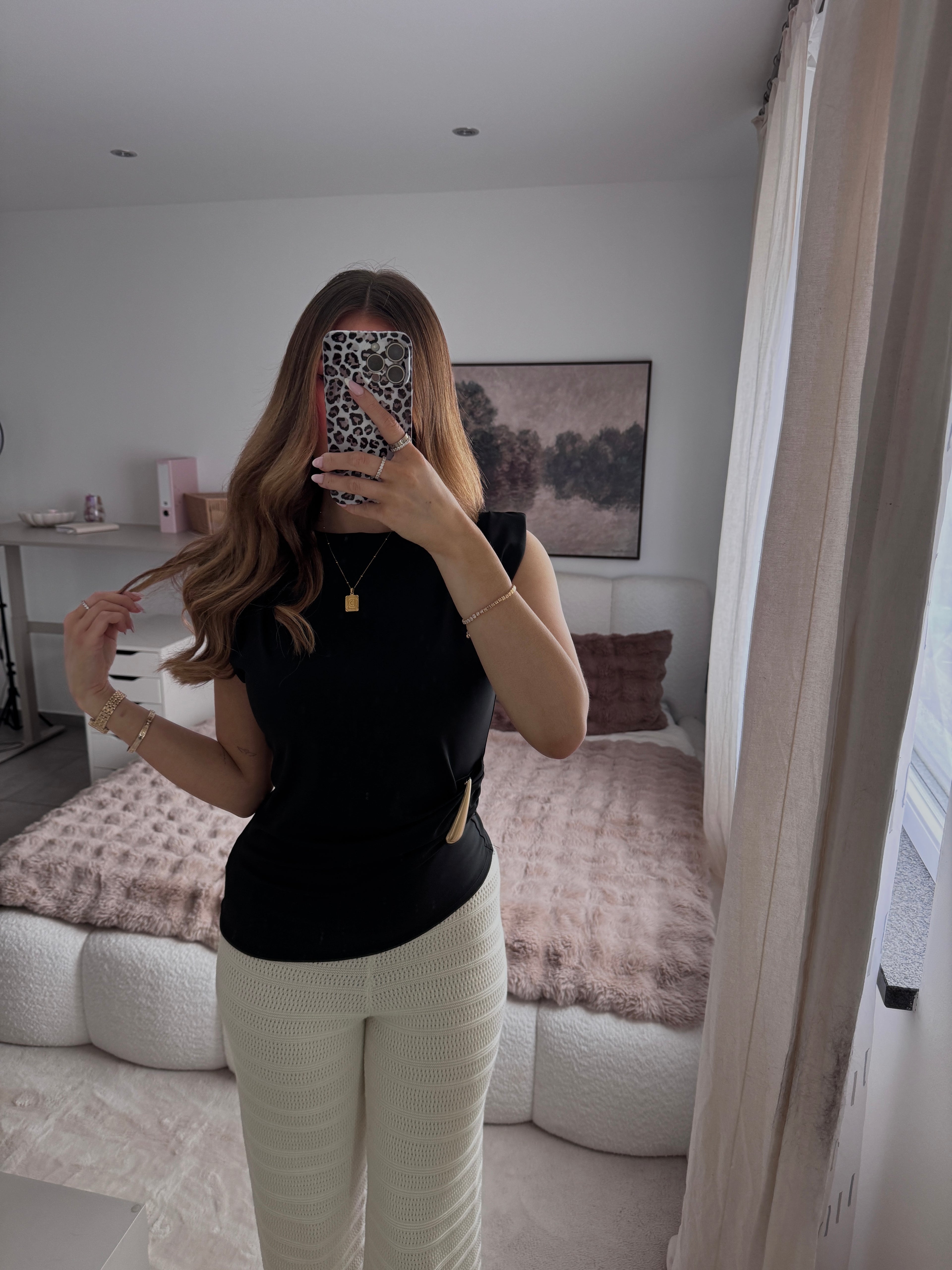 Elegantes Top schwarz