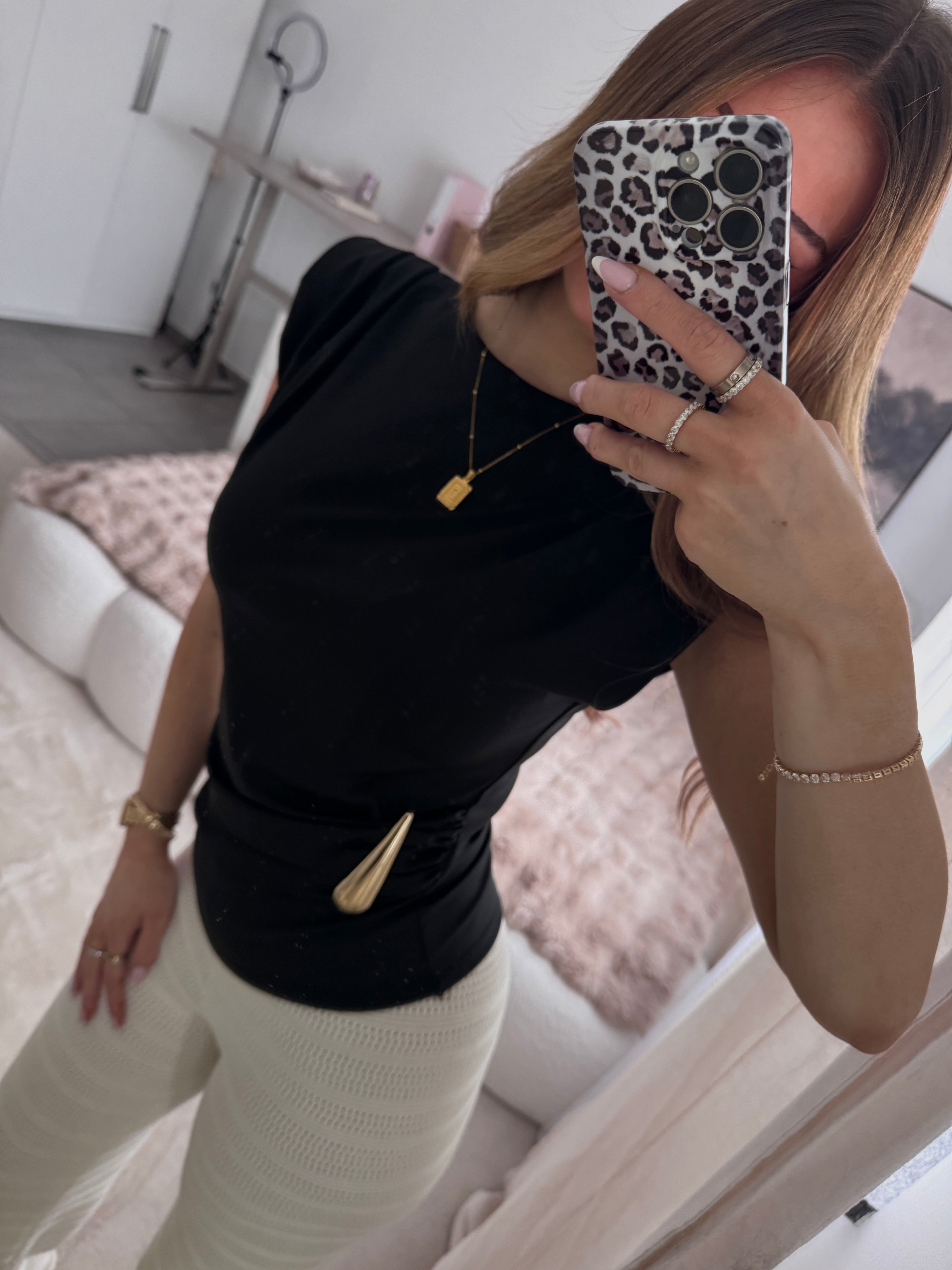 Elegantes Top schwarz